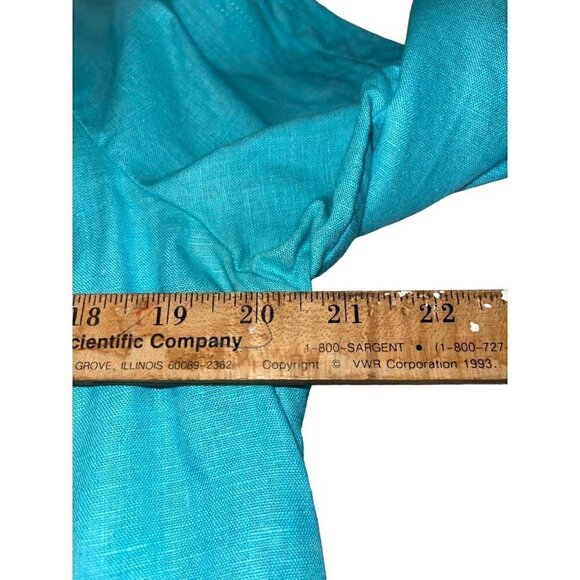 Tribal Women's Light Linen Career Work Teal Jacket Size 12 - Picture 8 of 12